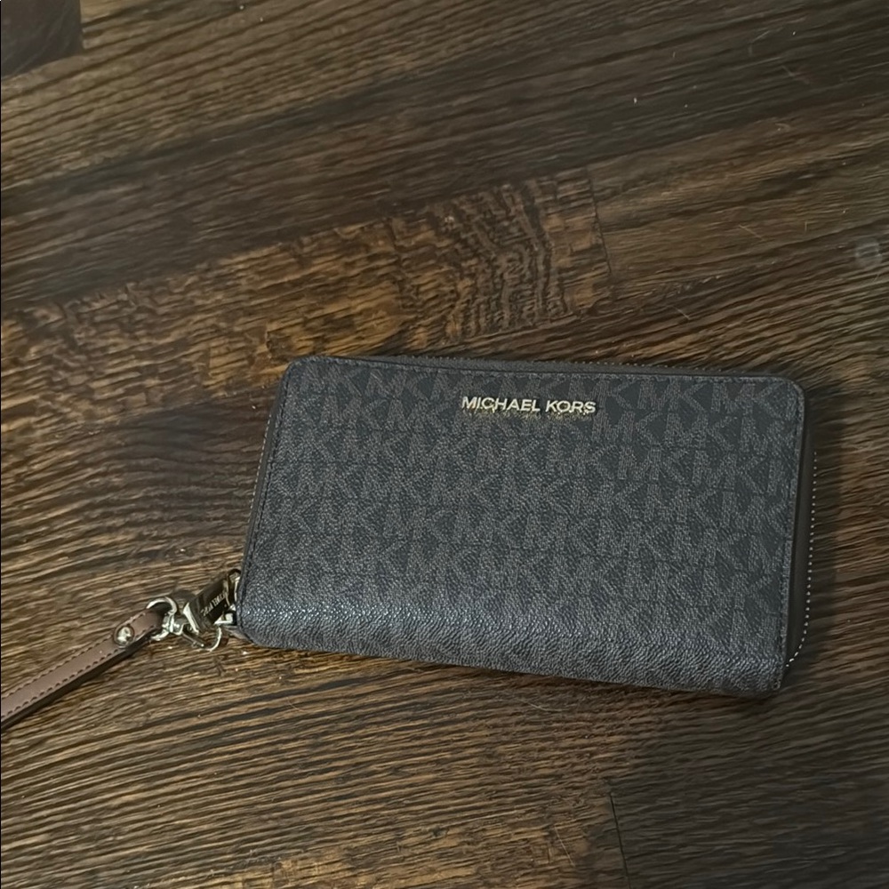 Michael Kors Brown Wristlet